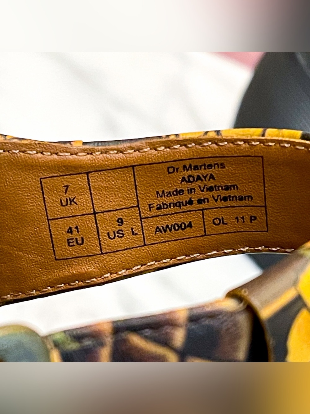 Dr. Martens Adaya Evisu Wagara Tattoo Sandals Tan Size 9 EUC - Picture 7 of 13